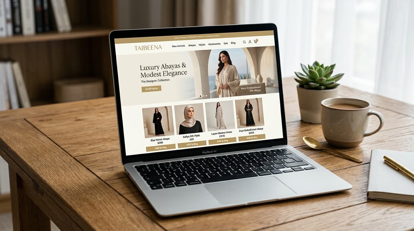 Taibeena E-Commerce Plattform Webdesign und Online Shop Entwicklung